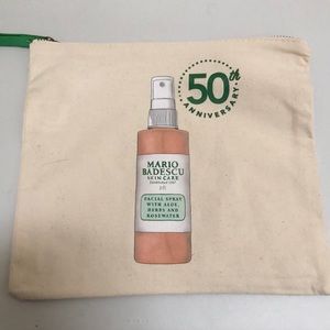 NEW RARE mario badescu 50 anniversary makeup bag
